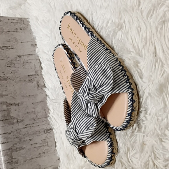 New Kate Spade Saltie Shore Slide Sandals Saltie Shore Size 7B Espadrille Slides
